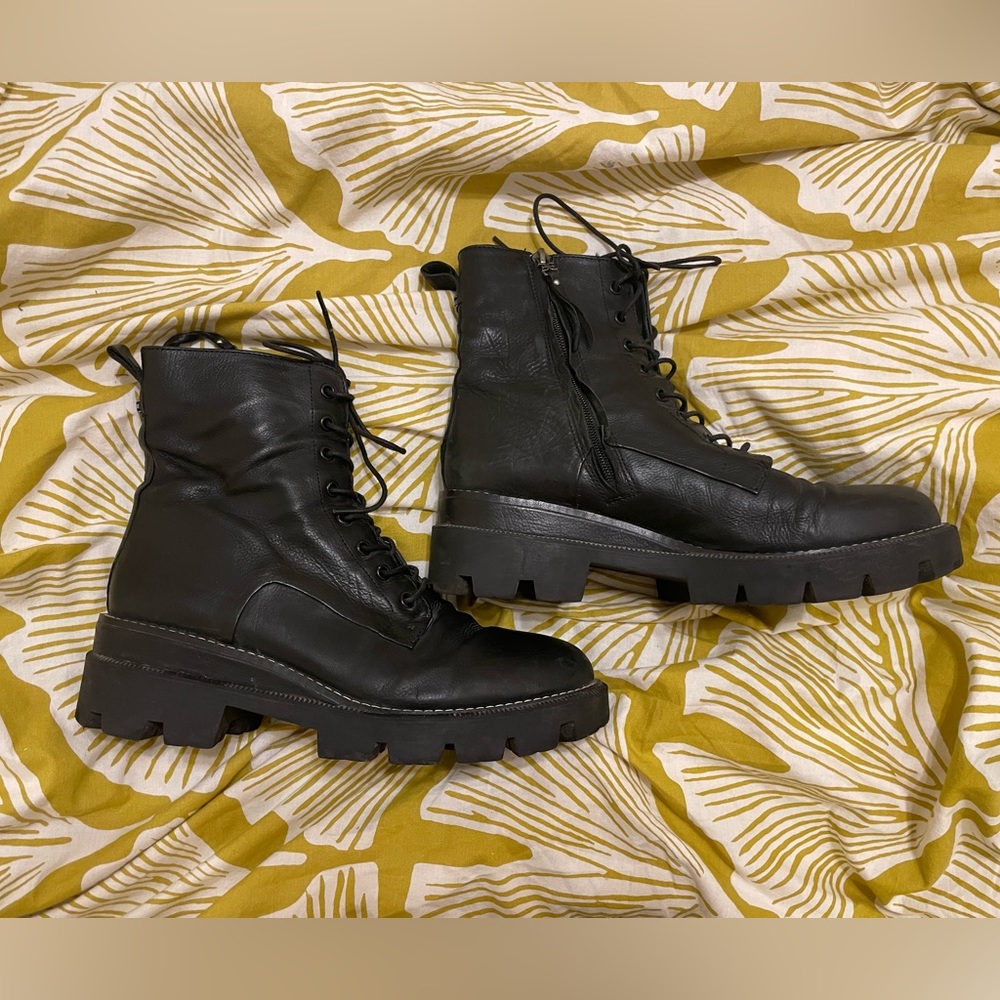 Black Sam Edelman Garret Combat Boots